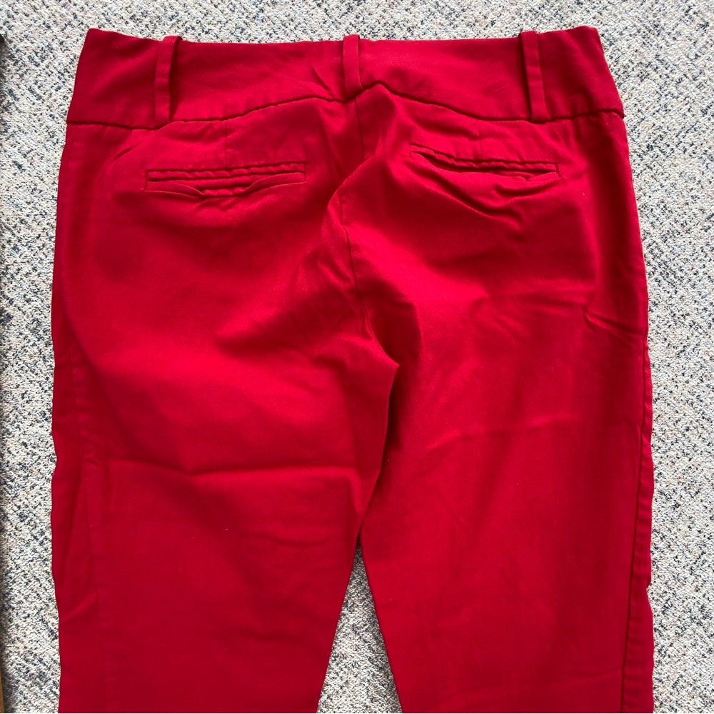 The Limited Exact Stretch Red Skinny Ankle Pant size 0 - Picture 8 of 11